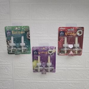 Glade Air Freshener Refills Bundle of 3 Christmas Scented